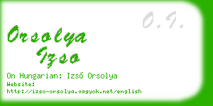 orsolya izso business card